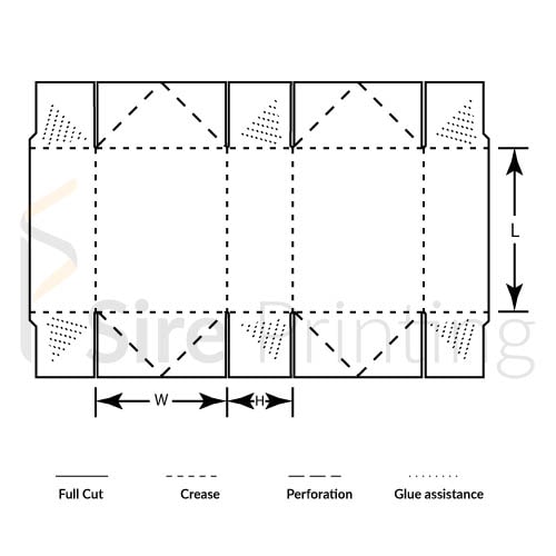 6 Corner Box Custom 6 Corner Box Sire Printing